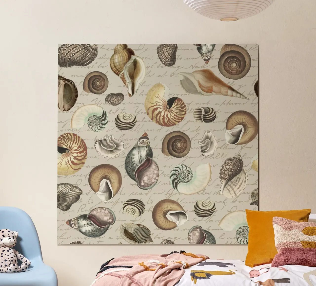 Nostalgic Seashells Beige poster by Andrea Haase Vintage World