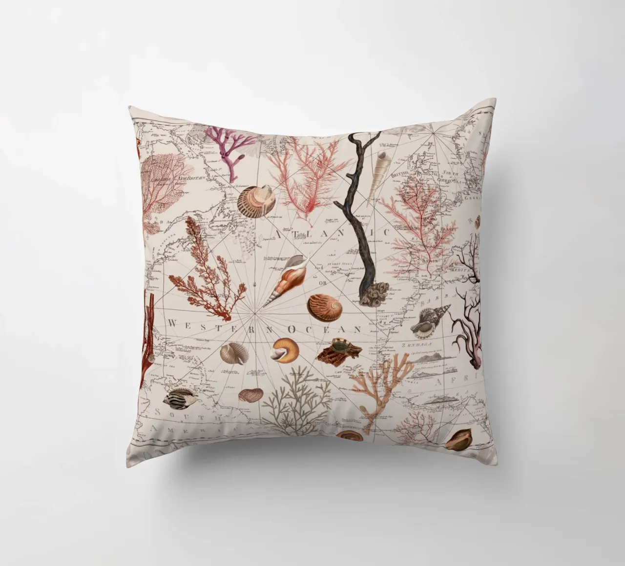 Nostalgia dell'oceano vintage cuscino da Andrea Haase Vintage World