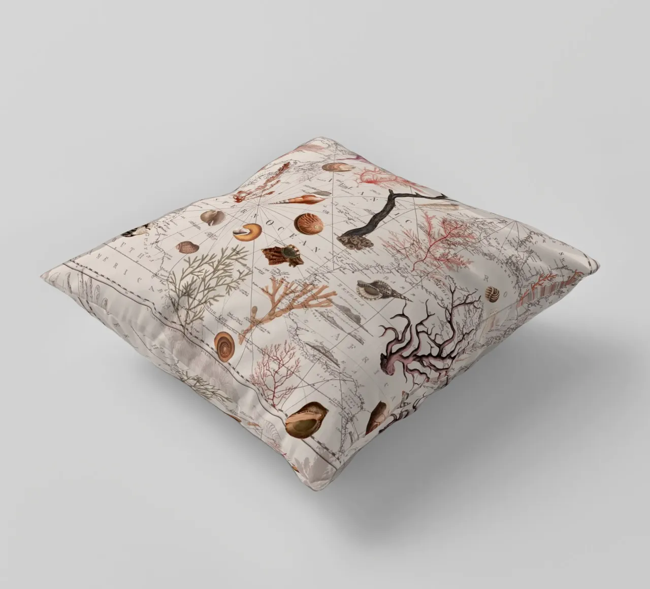 Nostalgia dell'oceano vintage cuscino da Andrea Haase Vintage World