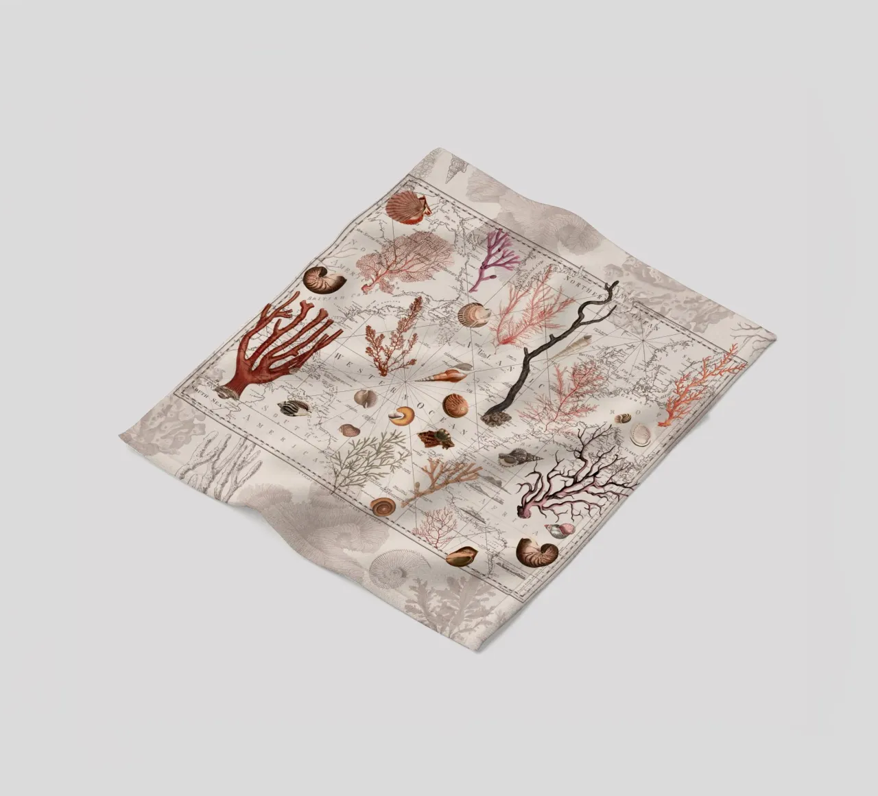 Nostalgia dell'oceano vintage coperta in pile da Andrea Haase Vintage World