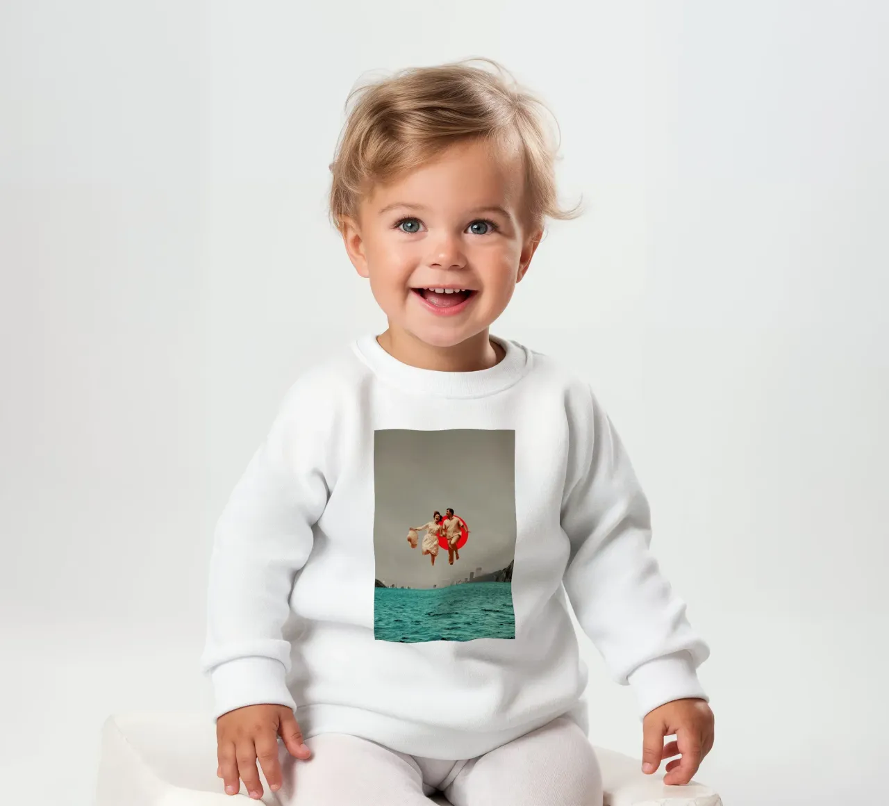 Don't Look Back baby sweatshirt by Frank Moth