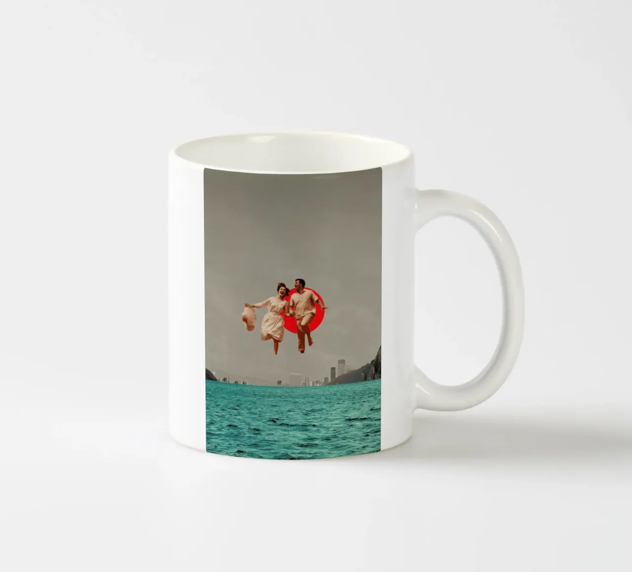 Don't Look Back Keramik Tasse von Frank Moth