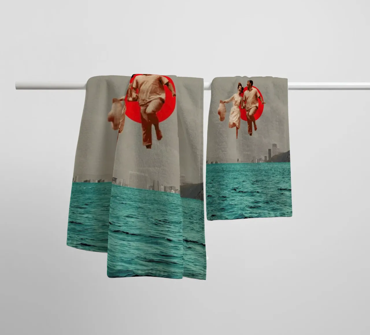 Don't Look Back asciugamano da bagno da Frank Moth