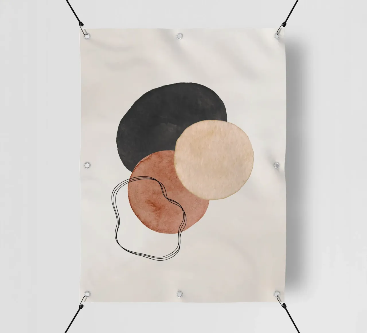 Marrone celeste 01 telo in pvc da WijdevenPrints