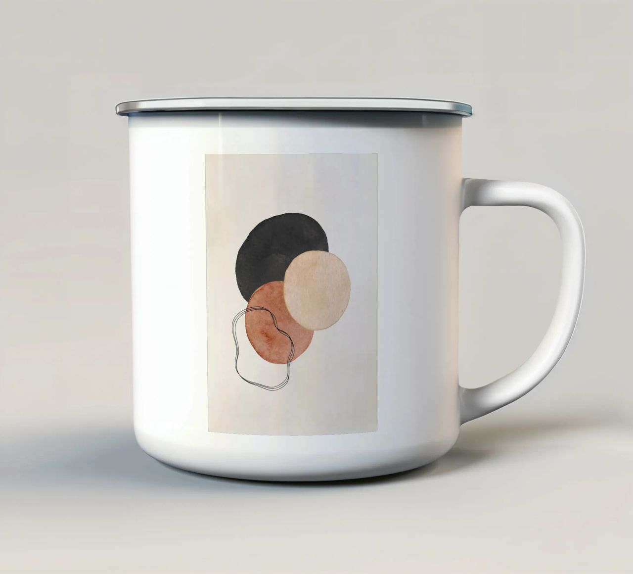 Marrone celeste 01 tazza in smalto da WijdevenPrints