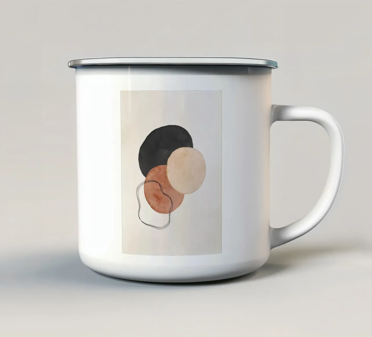 Marrone celeste 01 tazza in smalto da WijdevenPrints