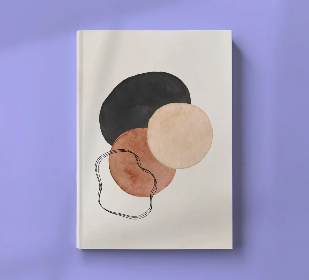 Celestial Brown 01 notebook by WijdevenPrints
