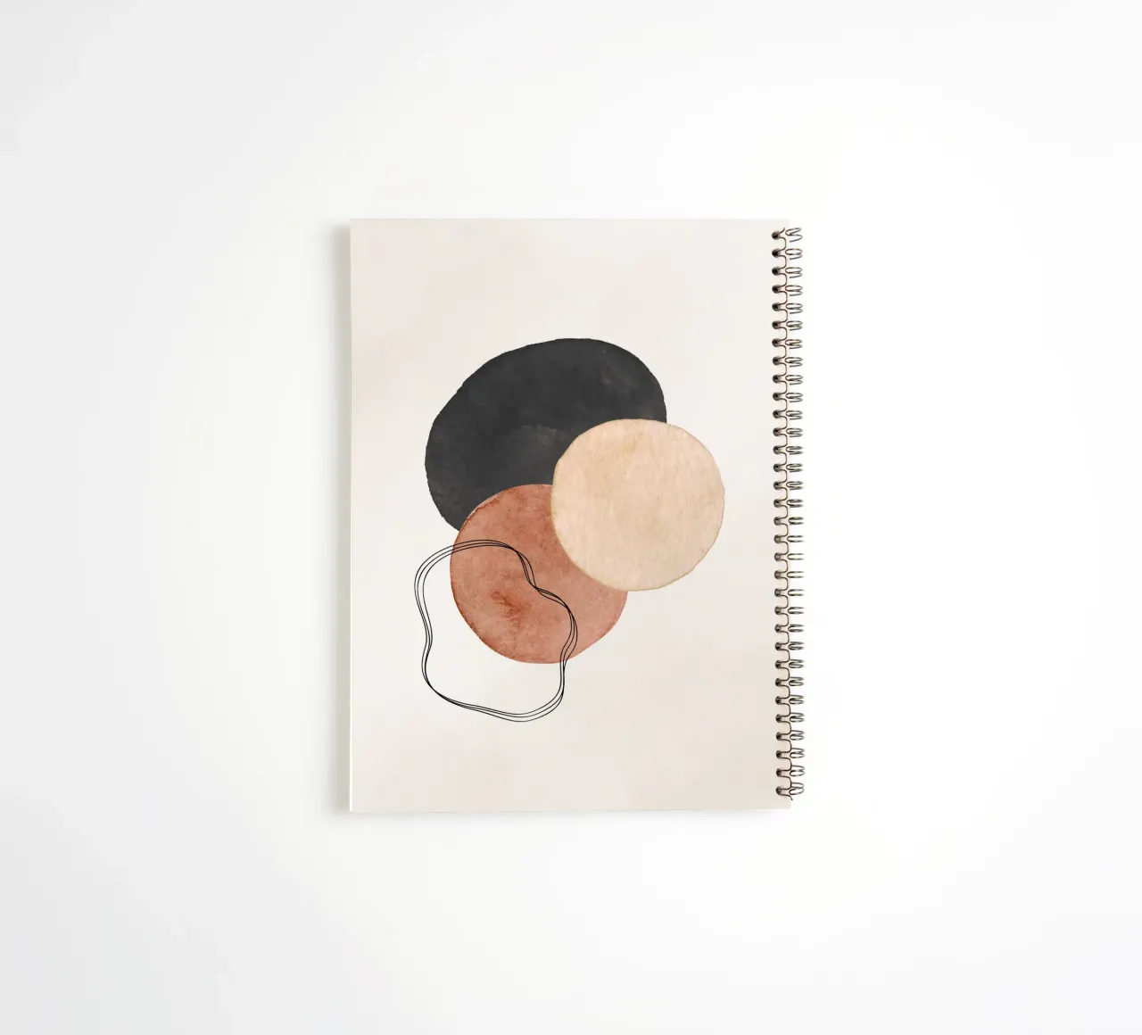 Celestial Brown 01 spiral notebook by WijdevenPrints