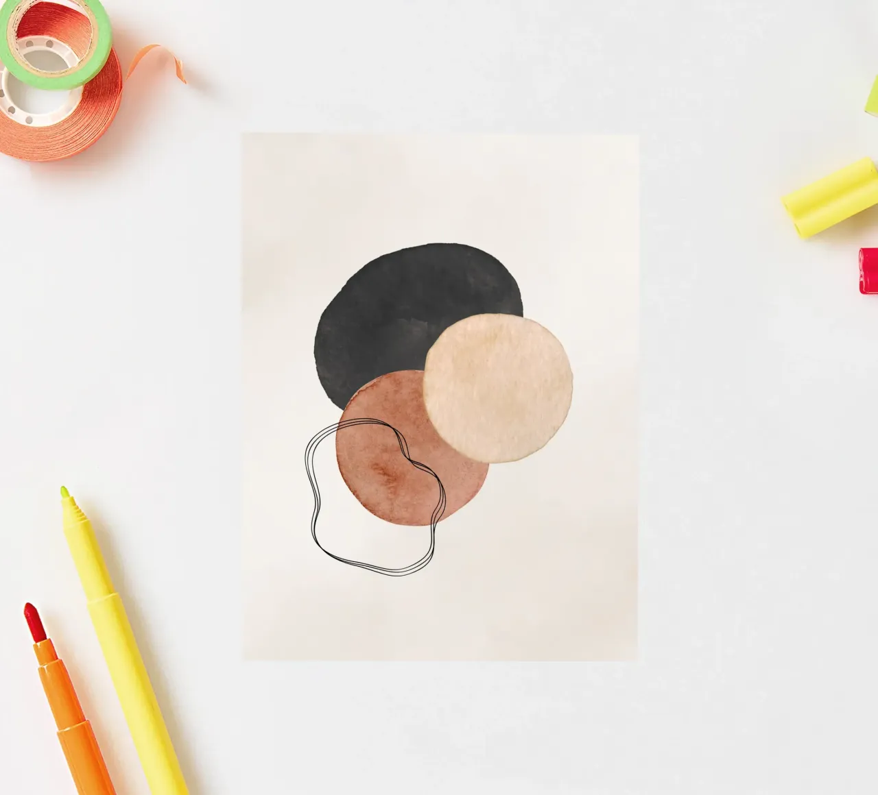 Celestial Brown 01 sticker by WijdevenPrints