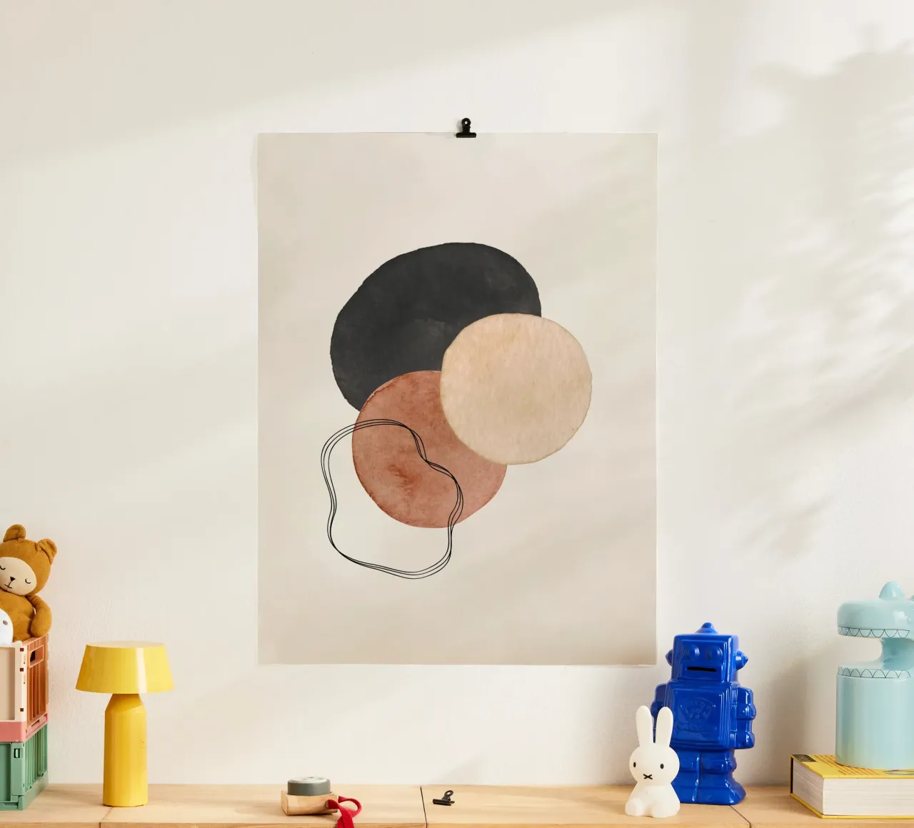 Marrone celeste 01 poster da WijdevenPrints