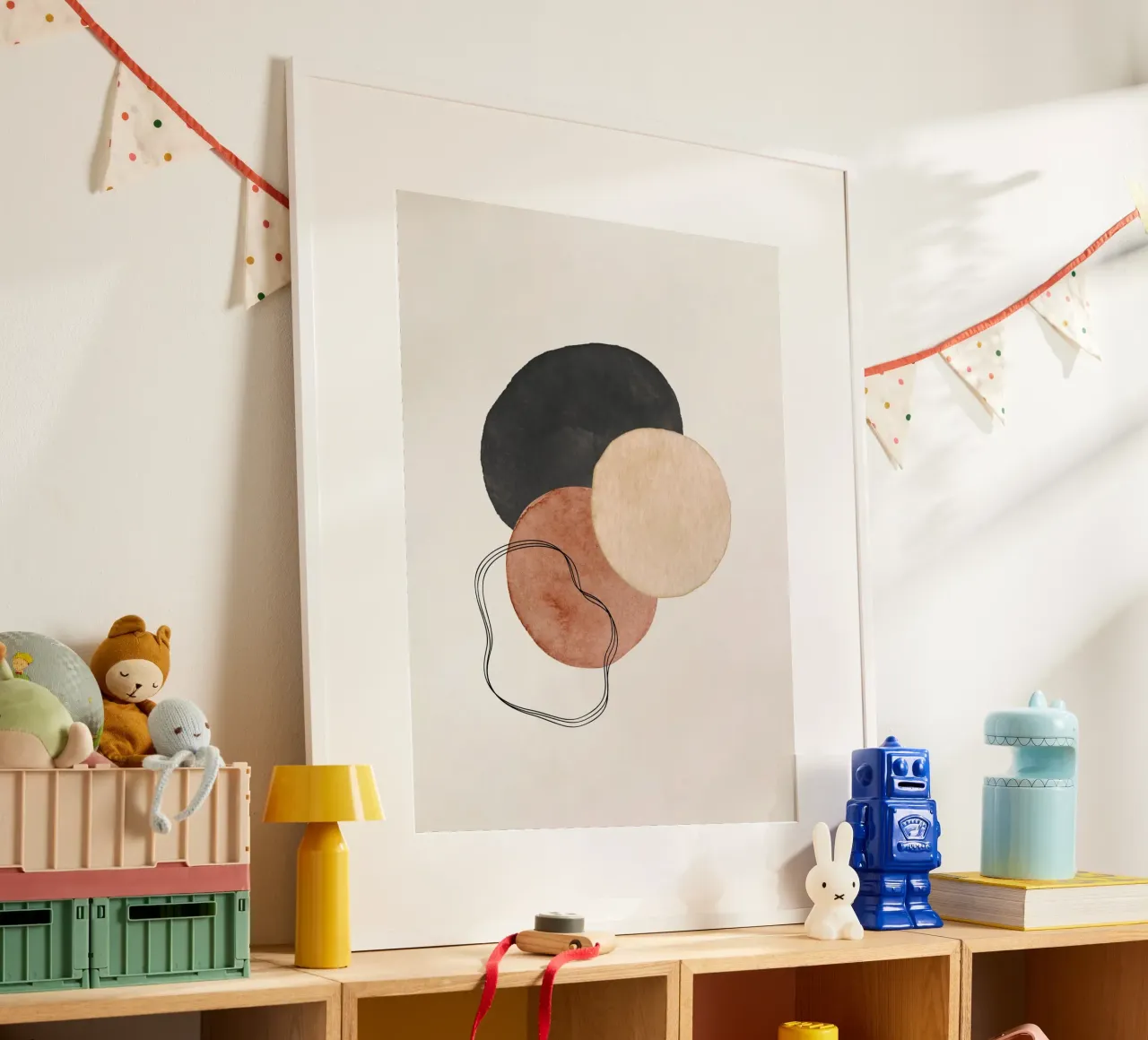 Marrone celeste 01 poster da WijdevenPrints