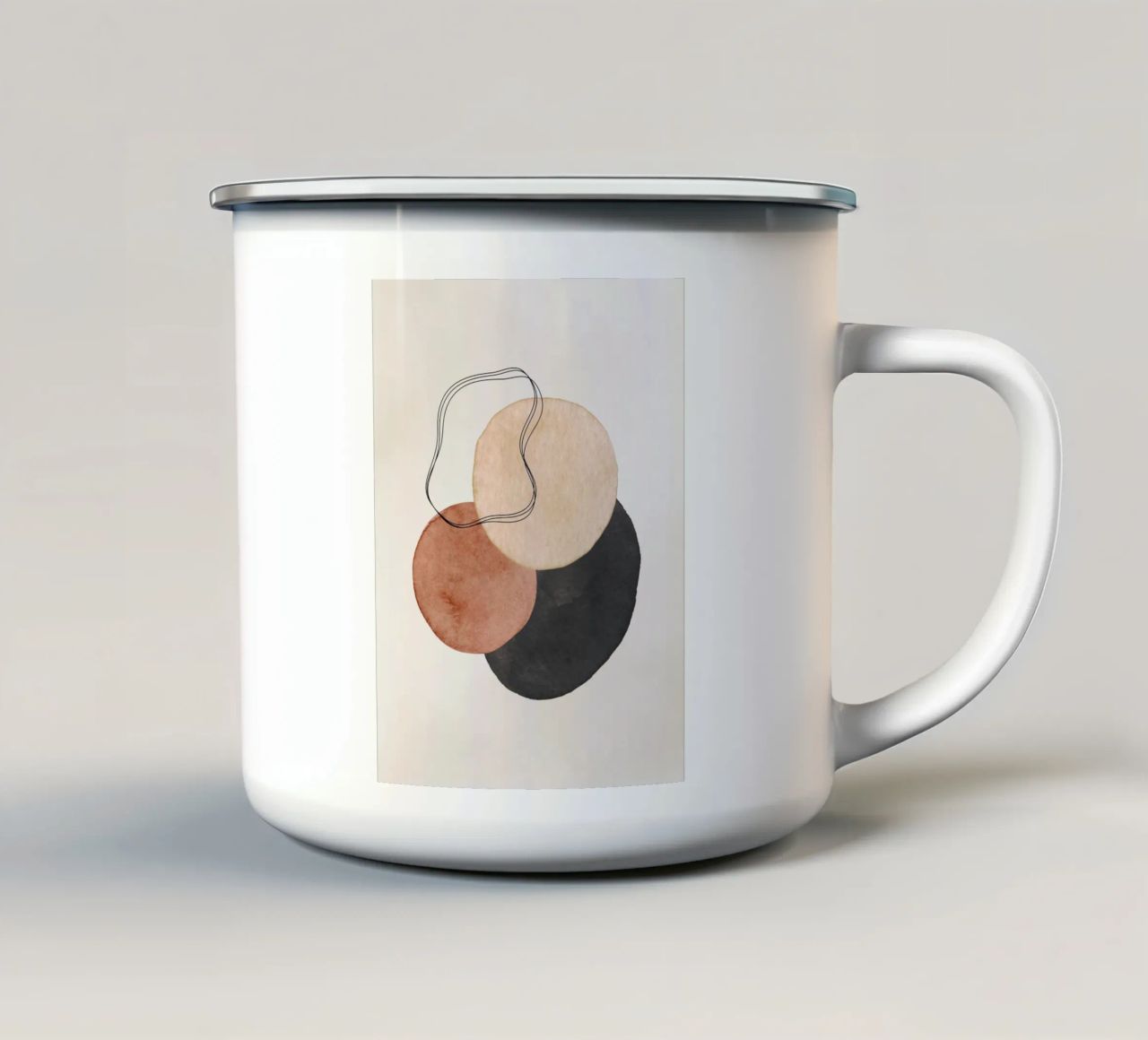 Marrone celeste 02 tazza in smalto da WijdevenPrints