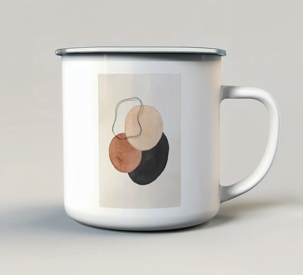 Marrone celeste 02 tazza in smalto da WijdevenPrints