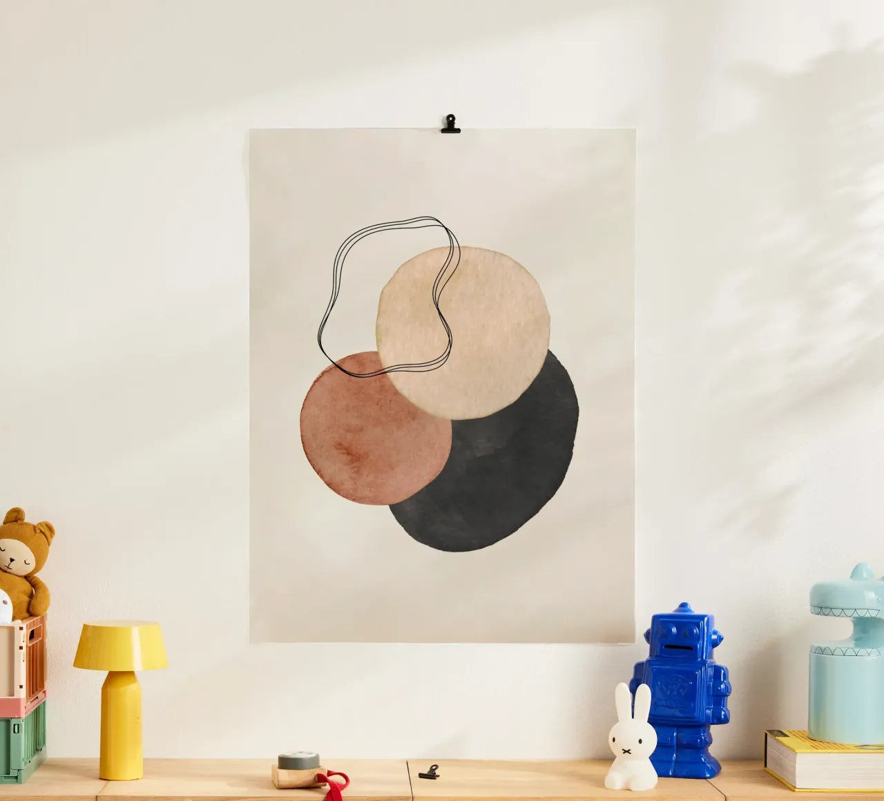 Marrone celeste 02 poster da WijdevenPrints