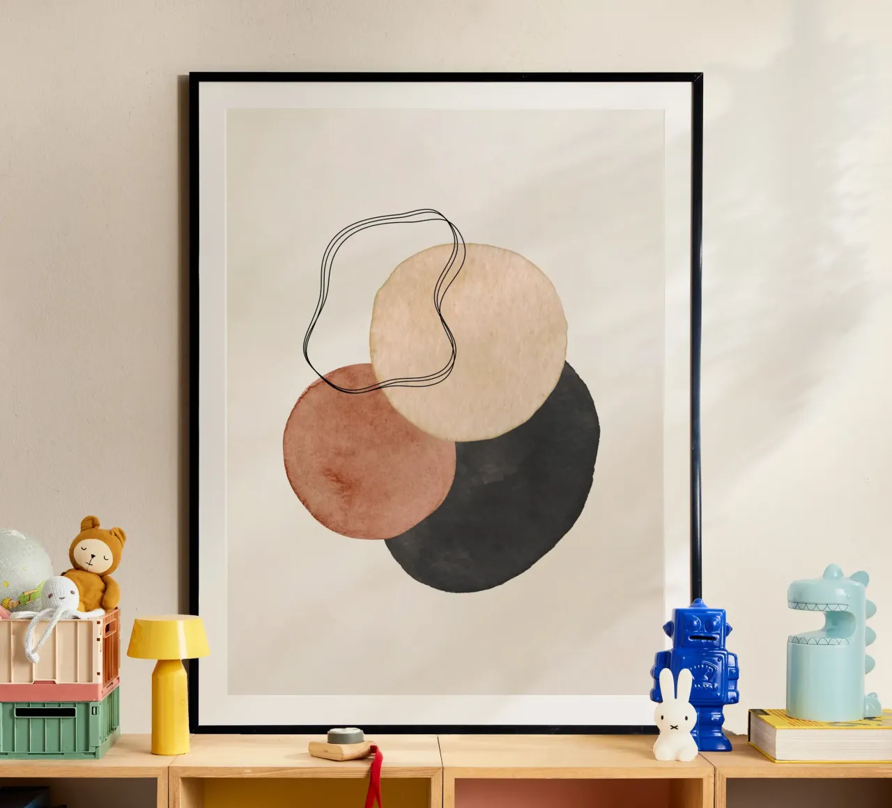 Marrone celeste 02 poster da WijdevenPrints