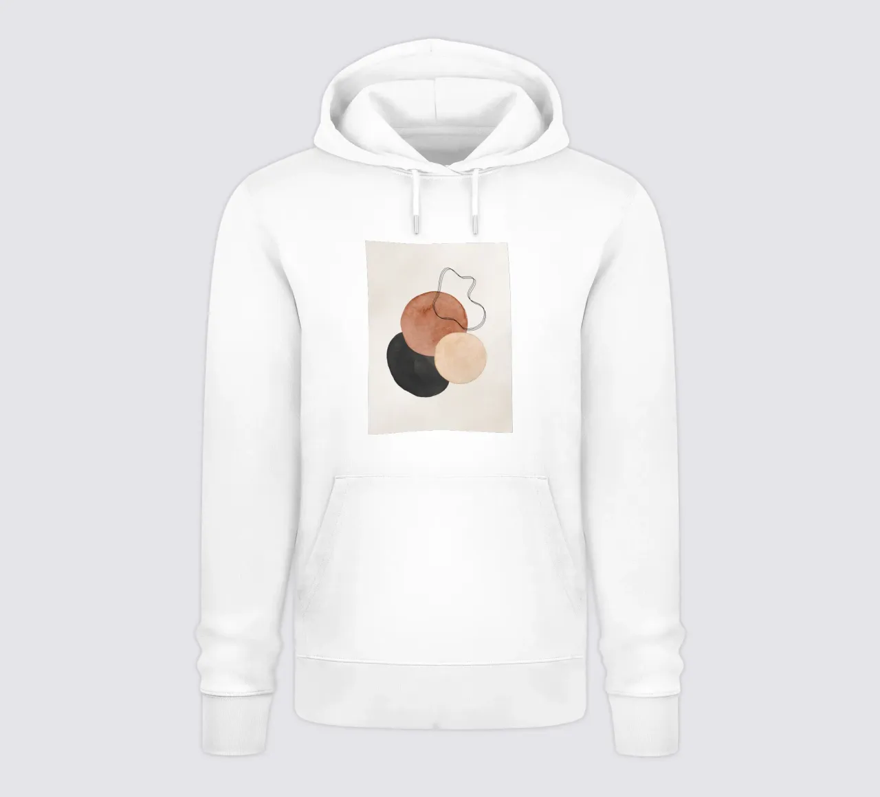 Marrone celeste 03 felpa con cappuccio da WijdevenPrints