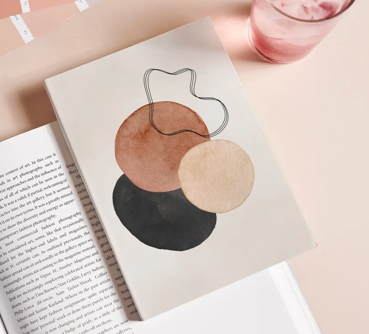 Celestial Brown 03 notebook by WijdevenPrints