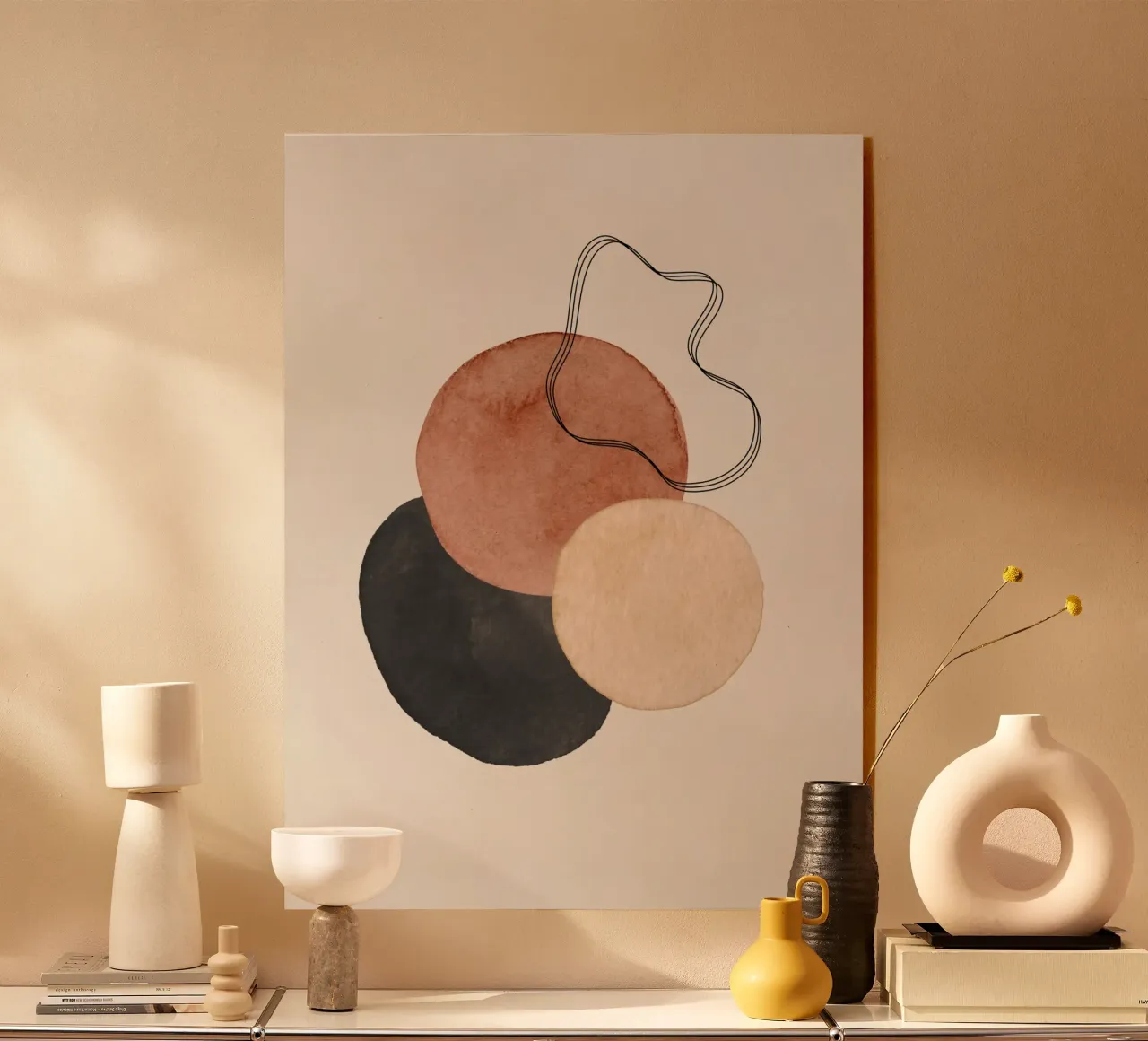 Celestial Brown 03 acrylic glass by WijdevenPrints
