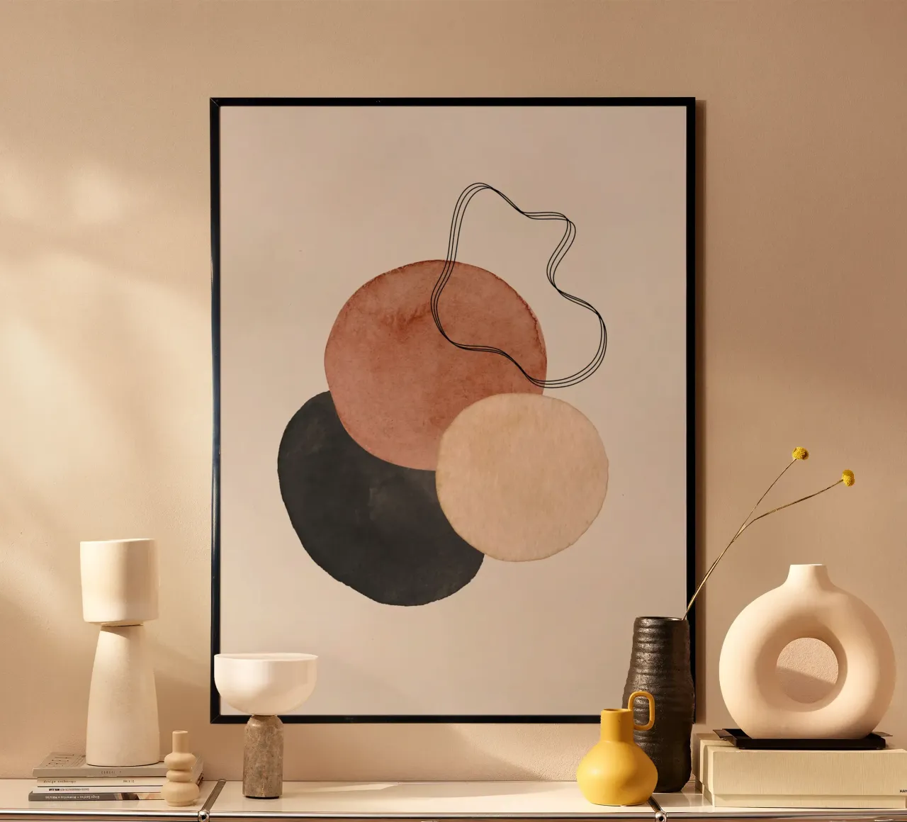 Marrone celeste 03 poster da WijdevenPrints