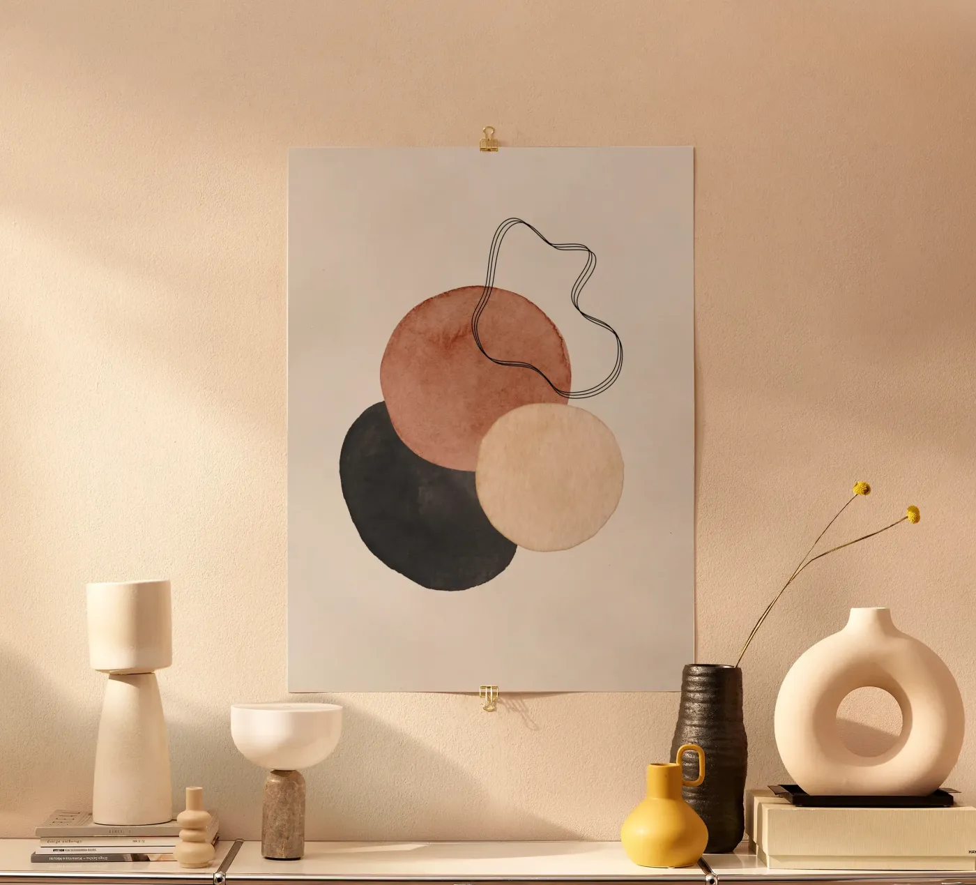 Marrone celeste 03 poster da WijdevenPrints