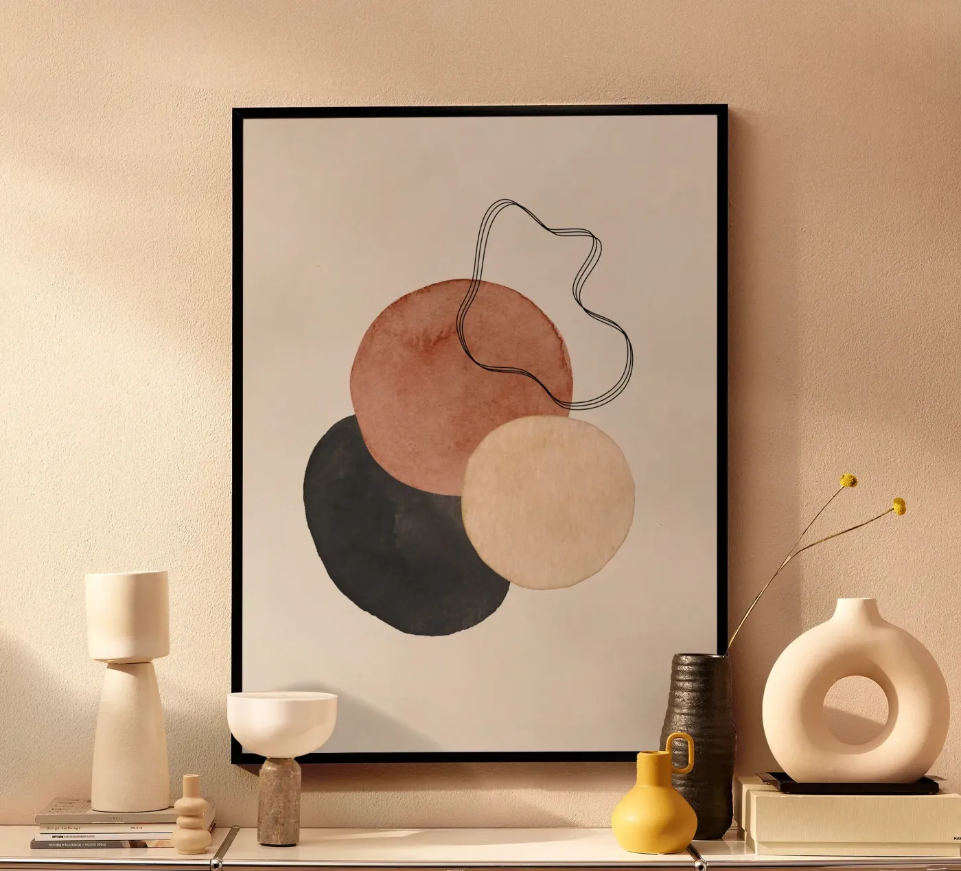 Marrone celeste 03 poster da WijdevenPrints