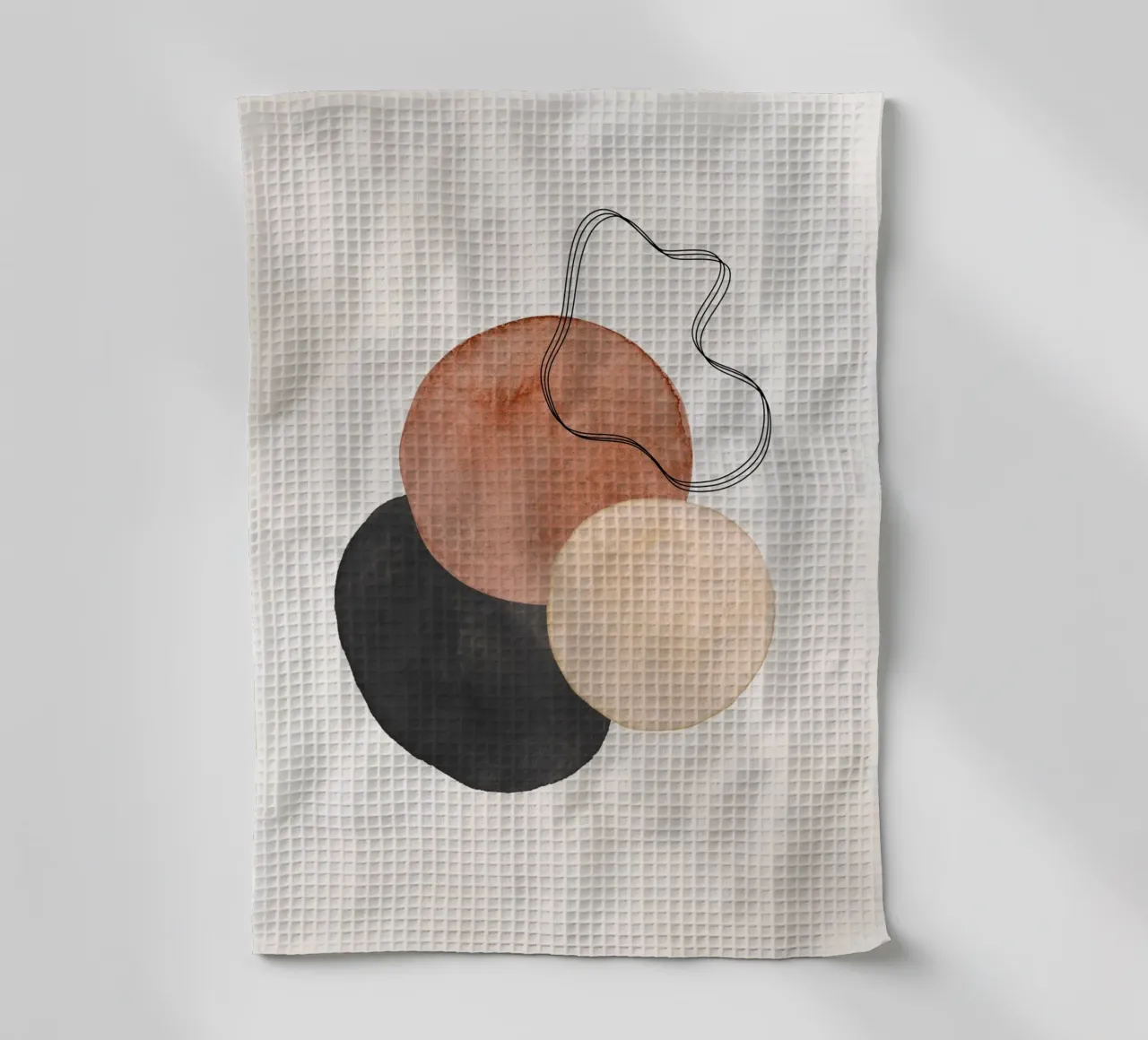 Celestial Brown 03 tea towel by WijdevenPrints