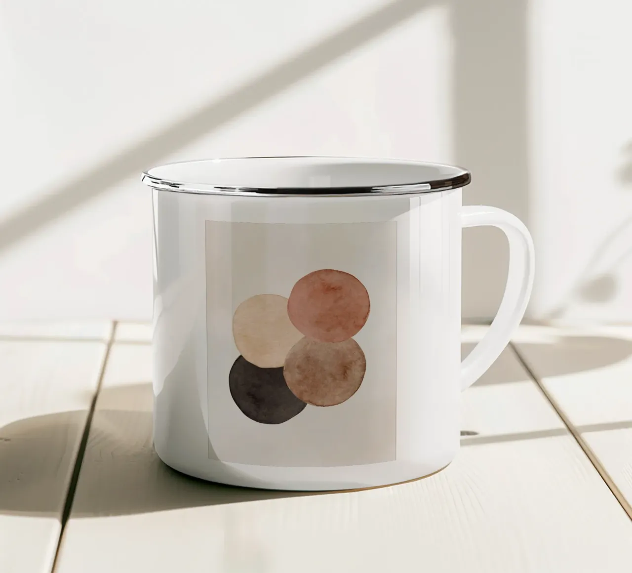 Marrone celeste 04 tazza in smalto da WijdevenPrints