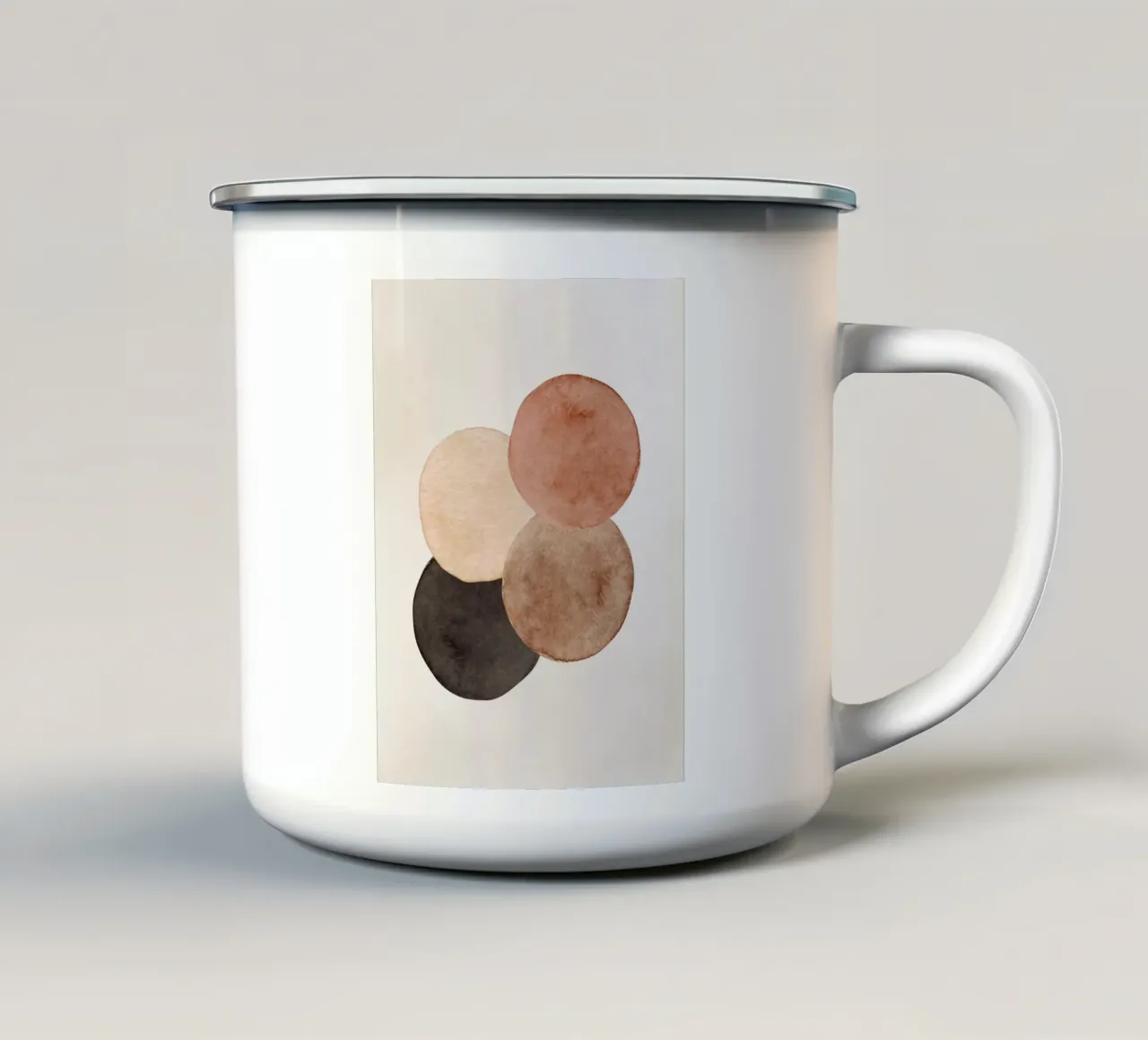 Marrone celeste 04 tazza in smalto da WijdevenPrints