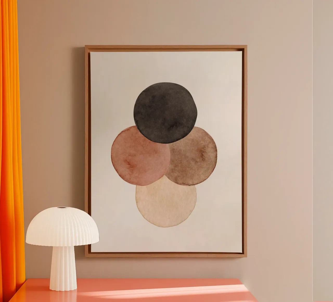 Celestial Brown 05 canvas by WijdevenPrints