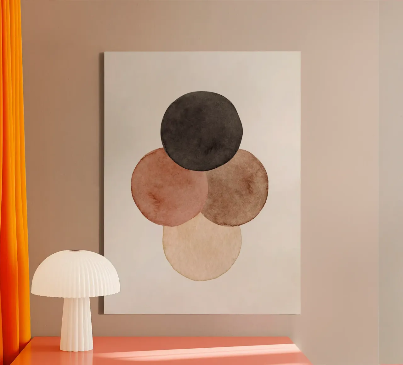 Celestial Brown 05 canvas by WijdevenPrints