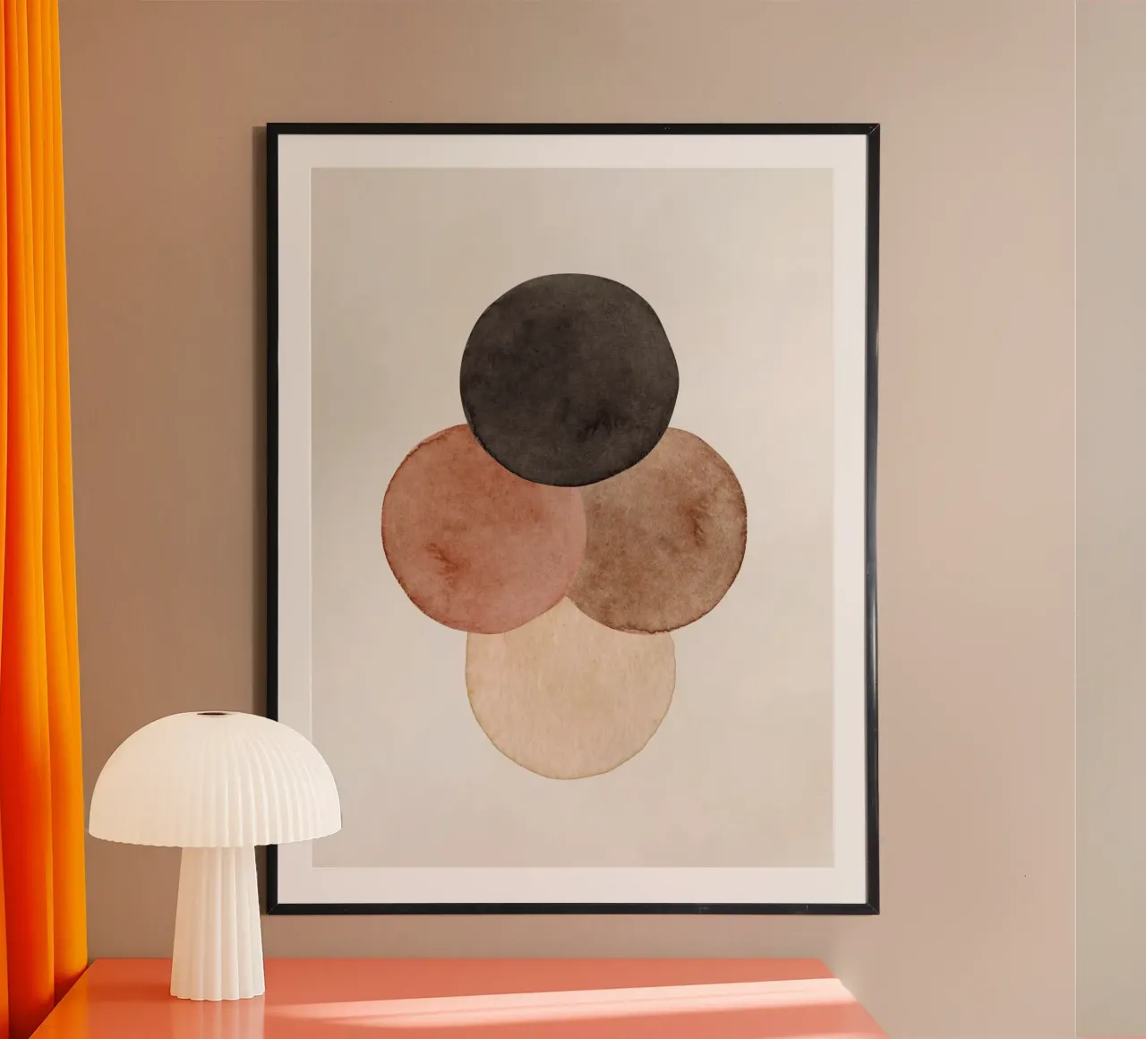 Marrone celeste 05 poster da WijdevenPrints