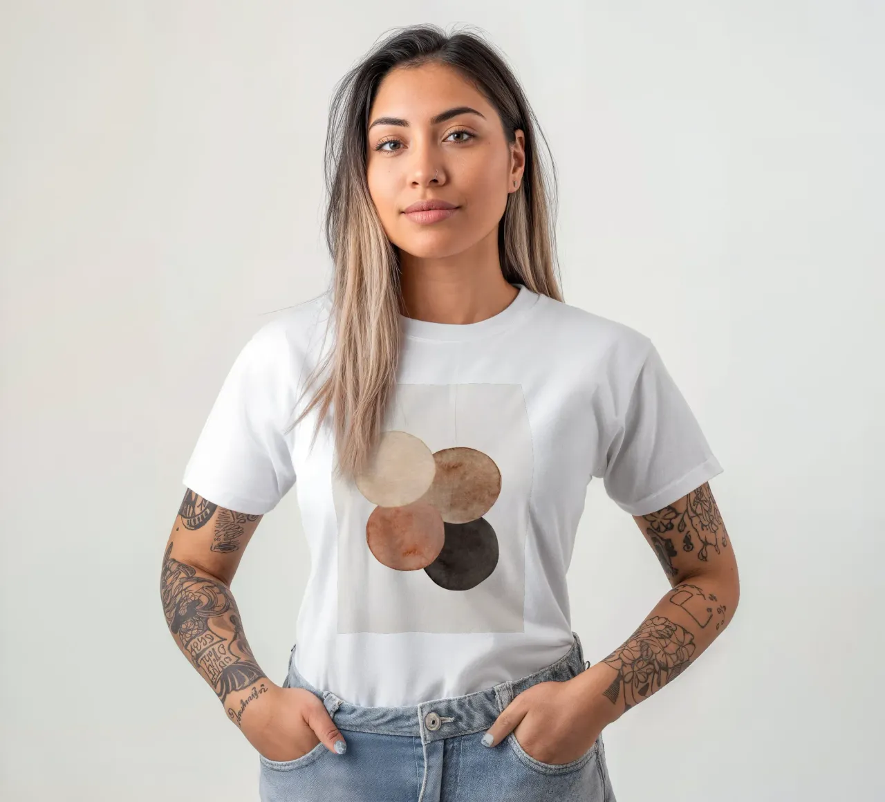 Marrone celeste 06 t-shirt da WijdevenPrints