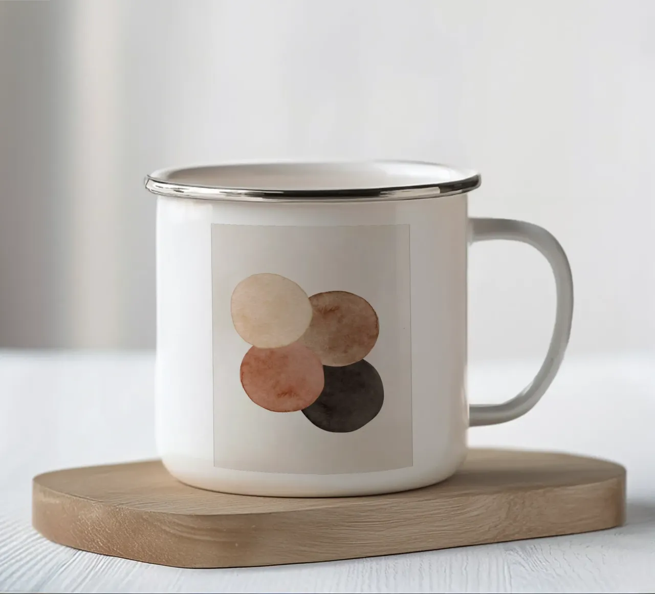Marrone celeste 06 tazza in smalto da WijdevenPrints