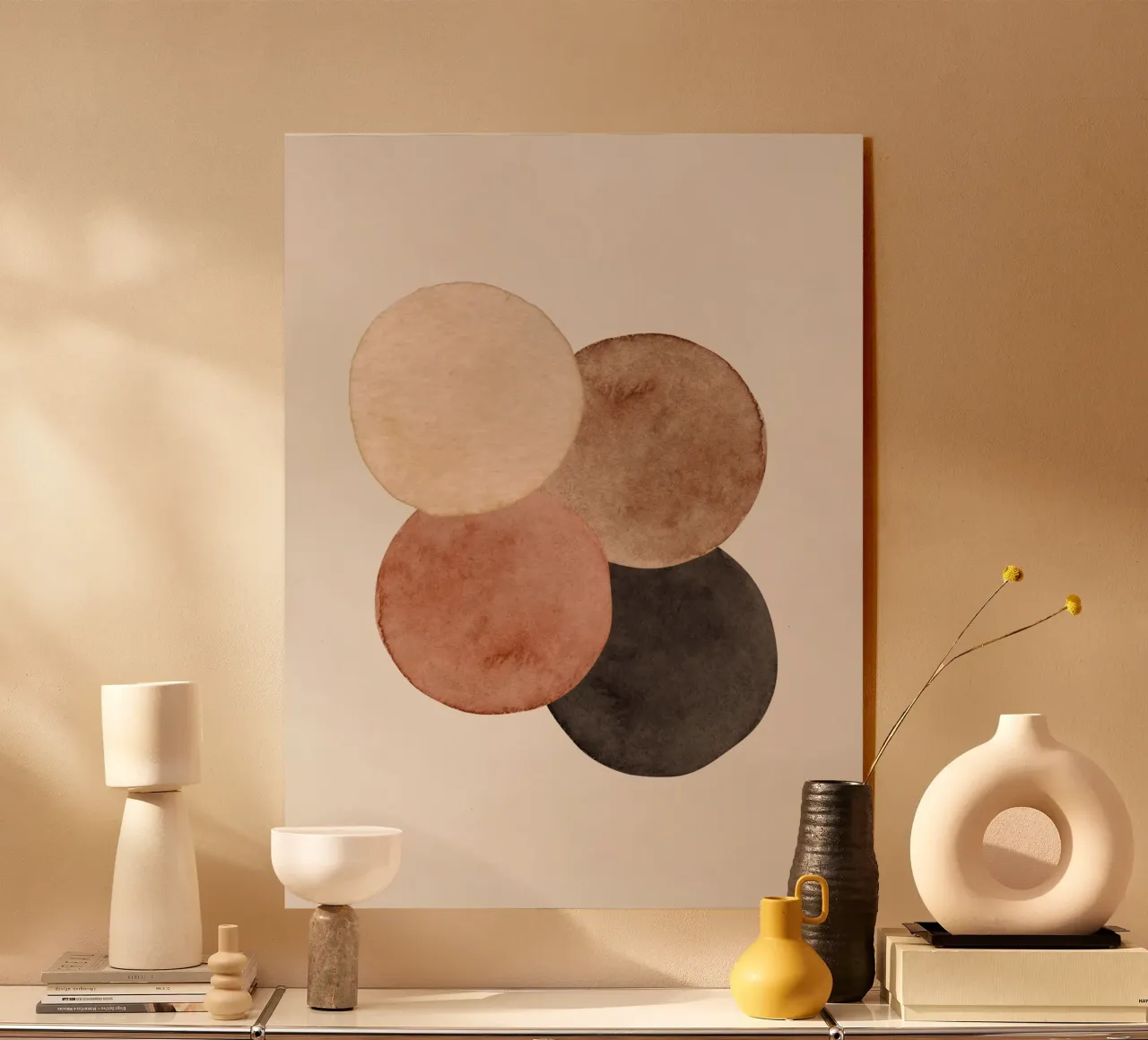 Celestial Brown 06 acrylic glass by WijdevenPrints