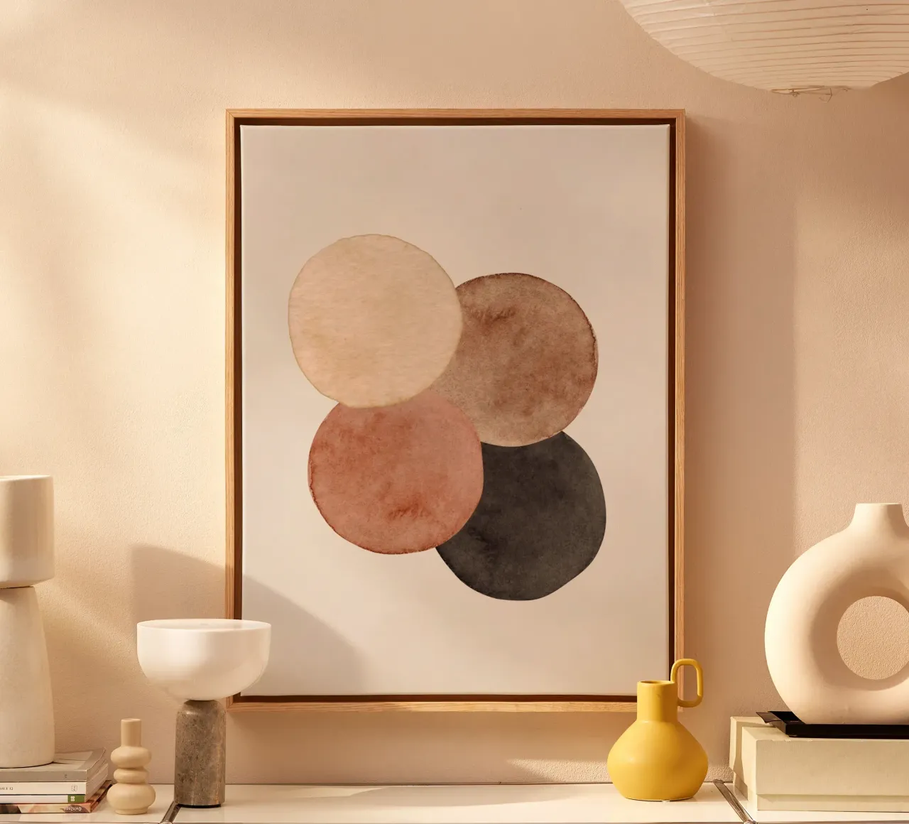 Celestial Brown 06 canvas by WijdevenPrints