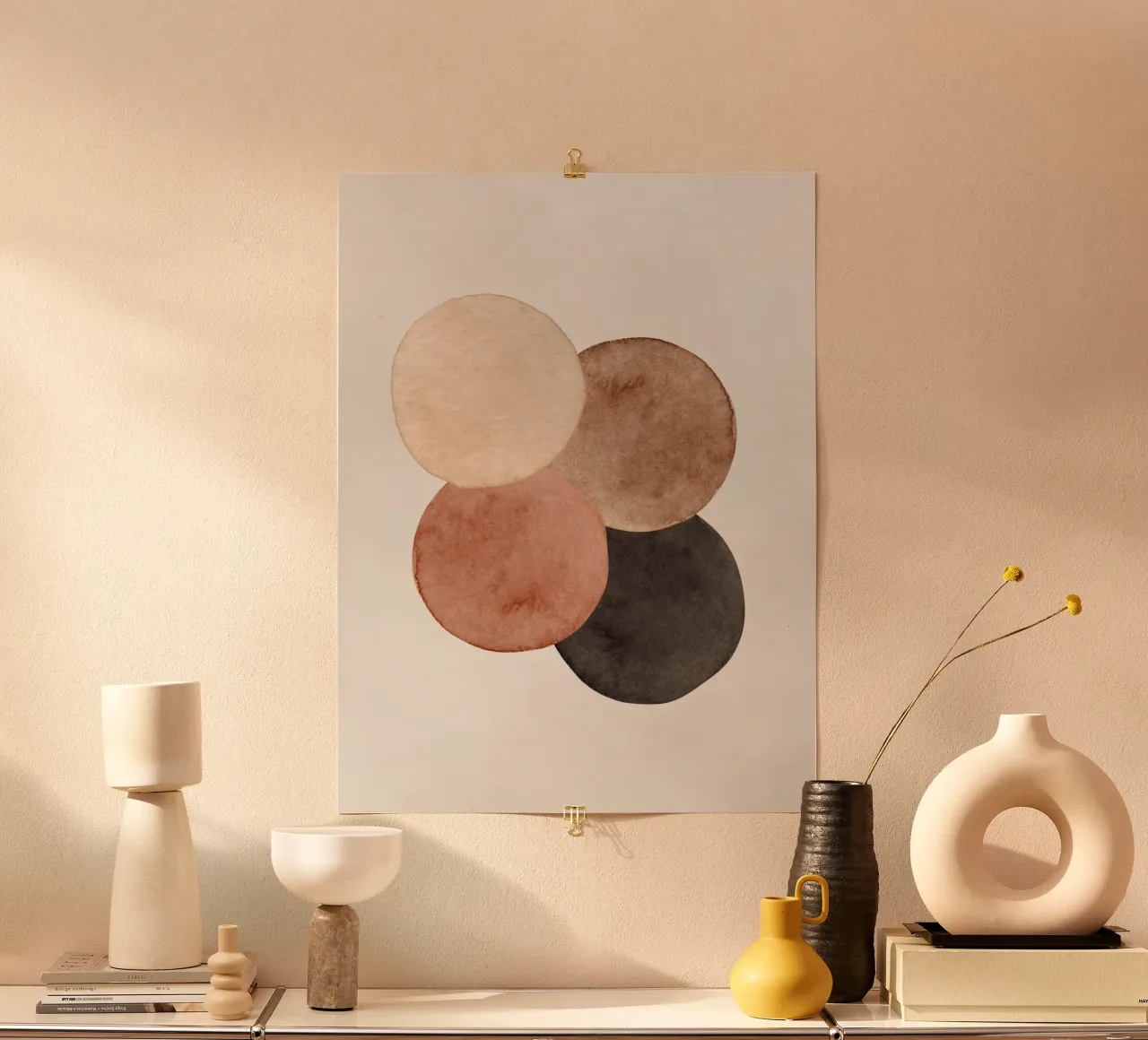 Marrone celeste 06 poster da WijdevenPrints