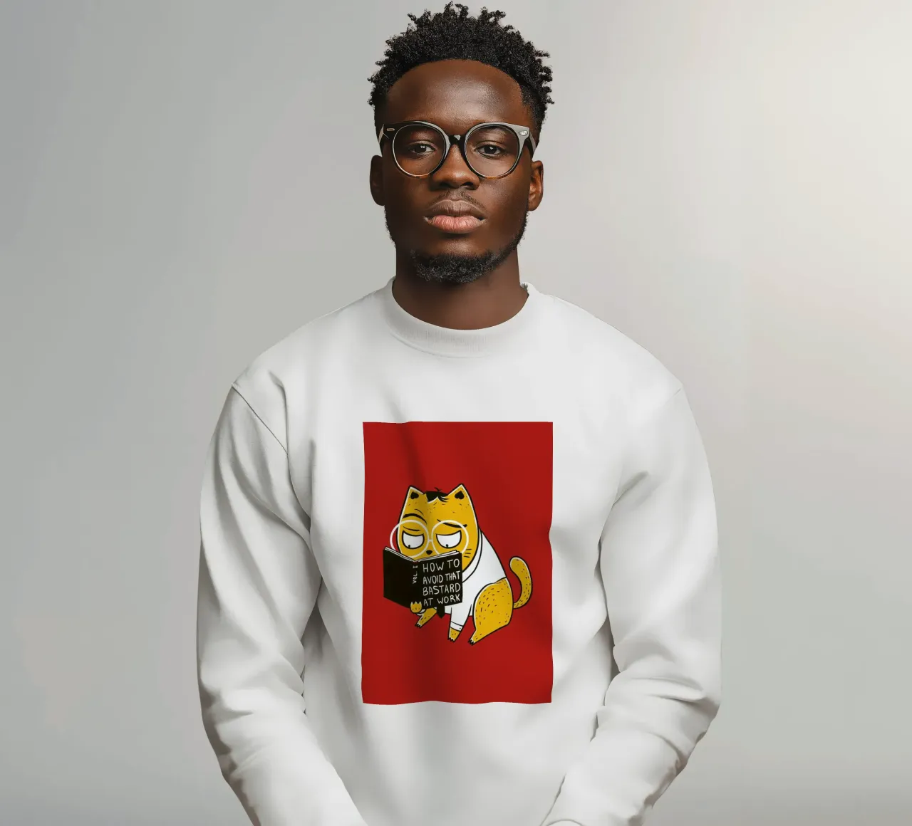 Avoid That Bastard at Work Sweatshirt von Tobe Fonseca