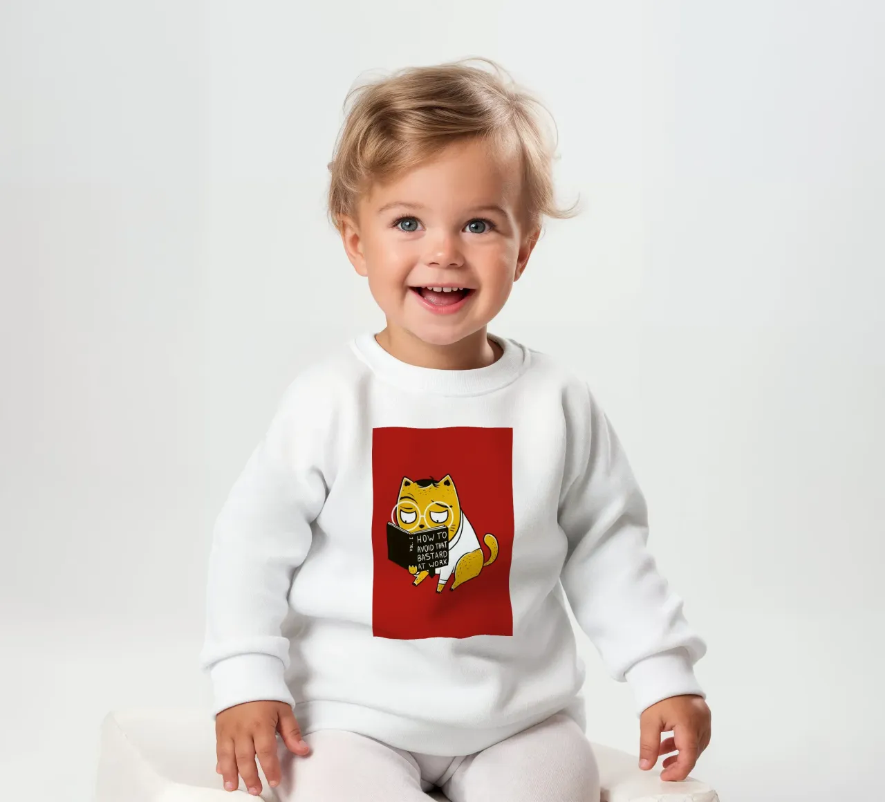 Avoid That Bastard at Work baby sweatshirt van Tobe Fonseca