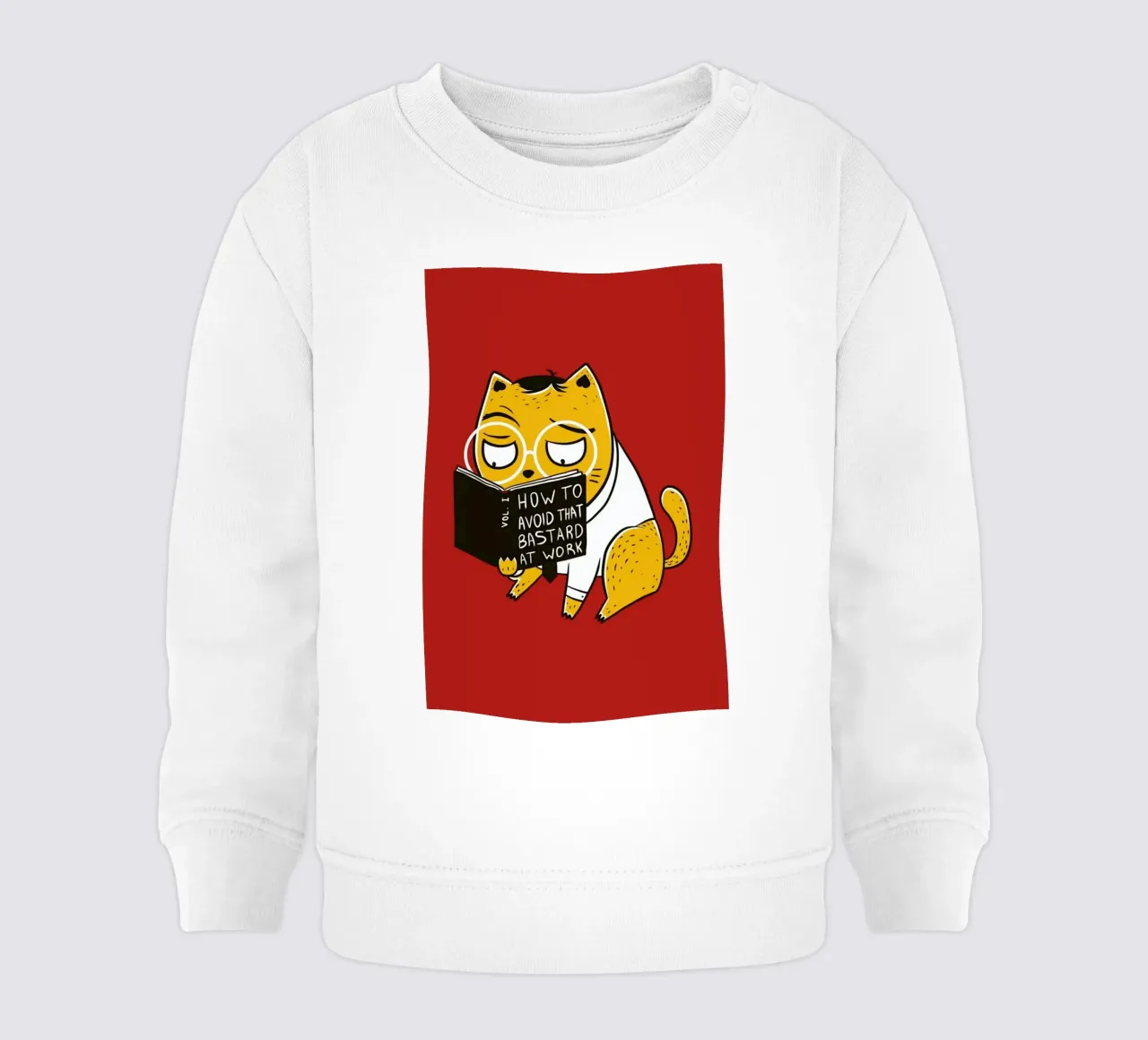 Avoid That Bastard at Work baby sweatshirt van Tobe Fonseca