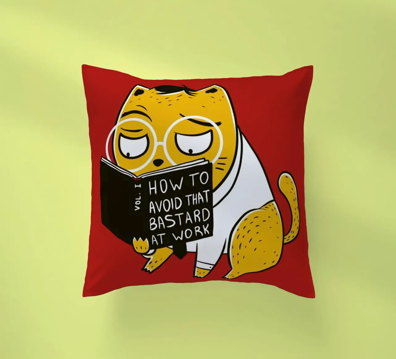 Avoid That Bastard at Work cuscino da Tobe Fonseca