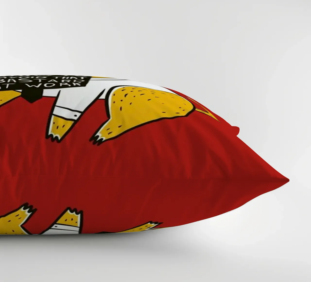 Avoid That Bastard at Work cuscino da Tobe Fonseca