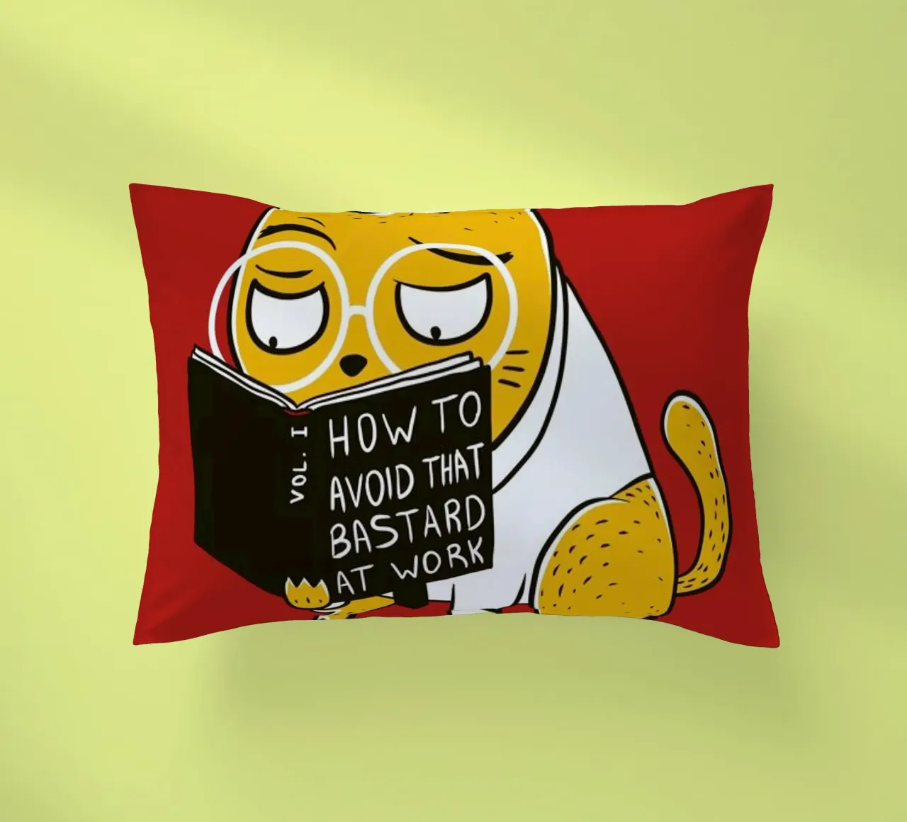 Avoid That Bastard at Work cuscino da Tobe Fonseca