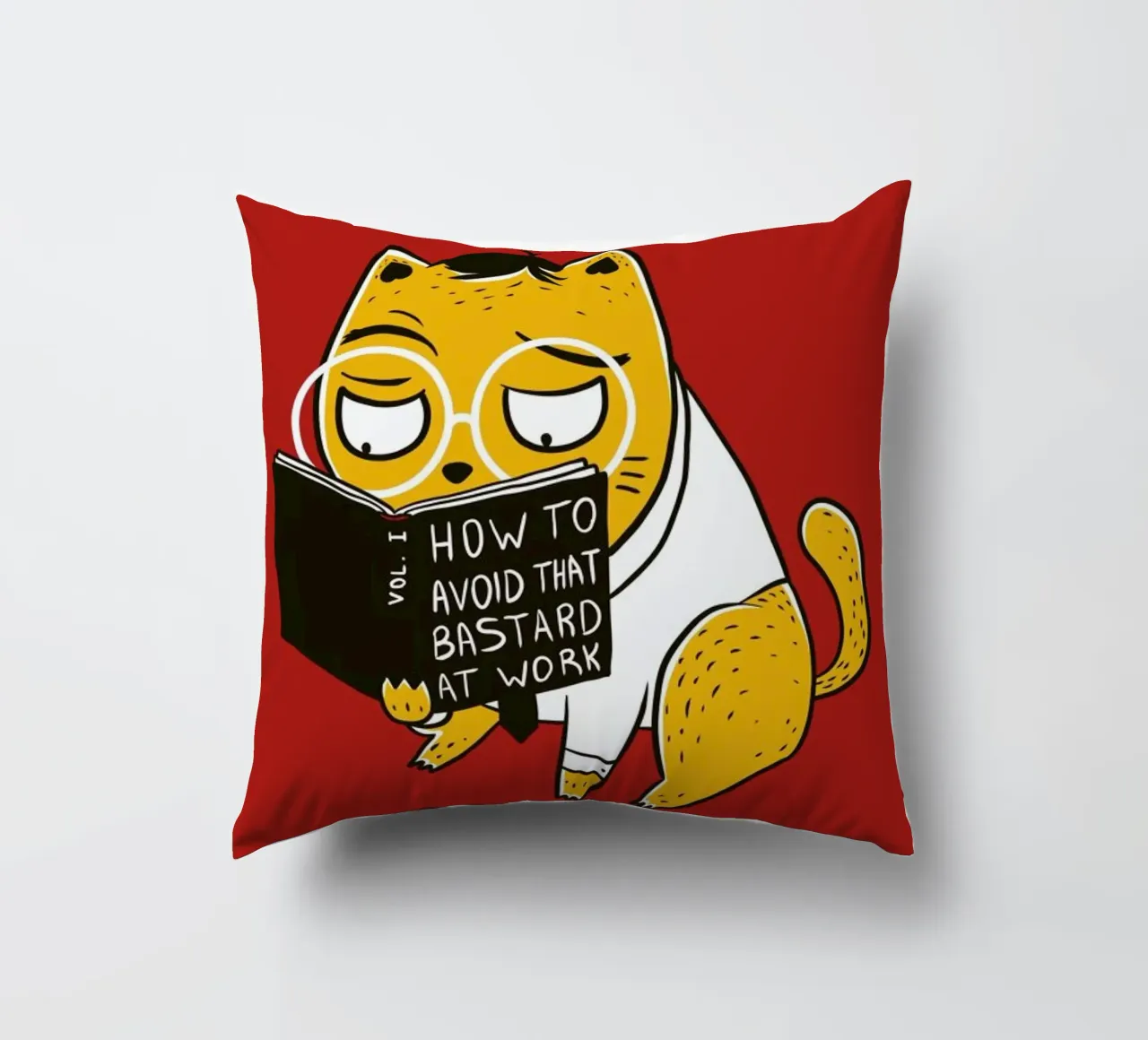 Avoid That Bastard at Work cuscino da Tobe Fonseca