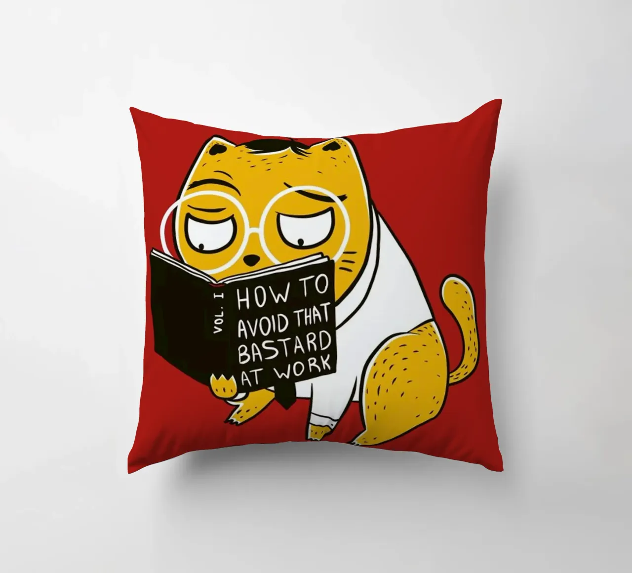 Avoid That Bastard at Work cuscino da Tobe Fonseca