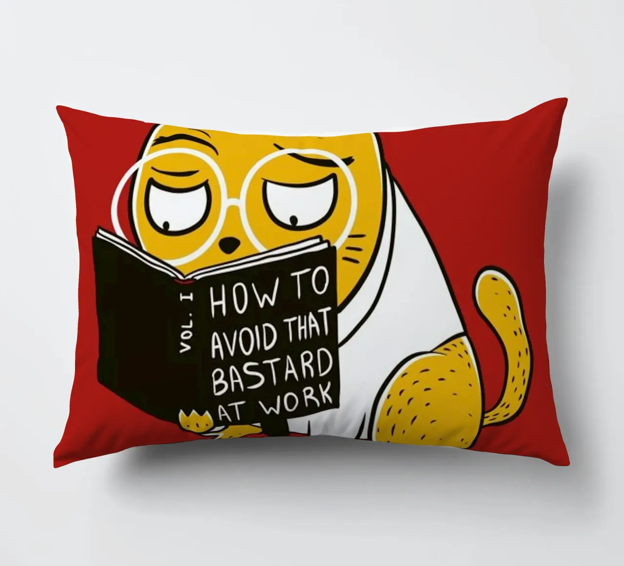 Avoid That Bastard at Work cuscino da Tobe Fonseca