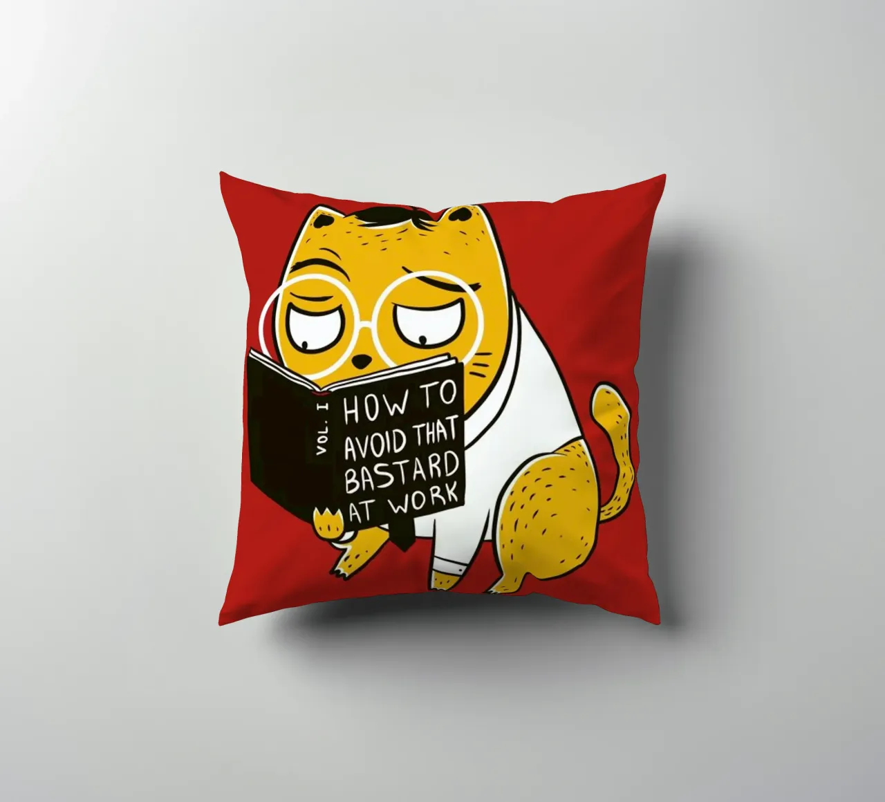 Avoid That Bastard at Work cuscino da Tobe Fonseca