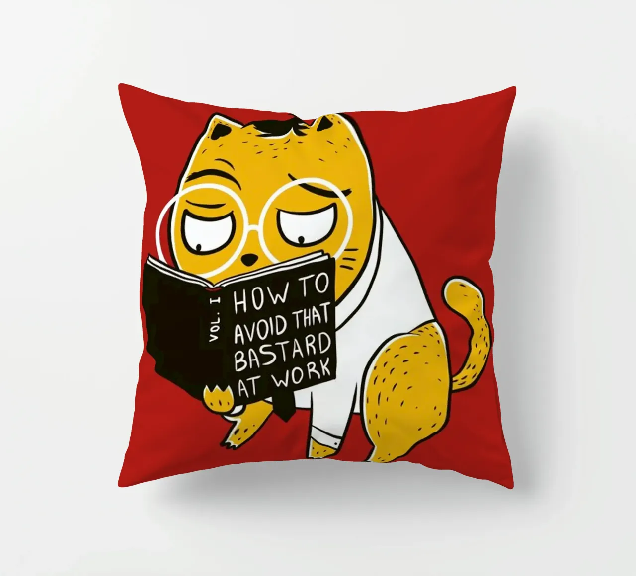 Avoid That Bastard at Work cuscino da Tobe Fonseca