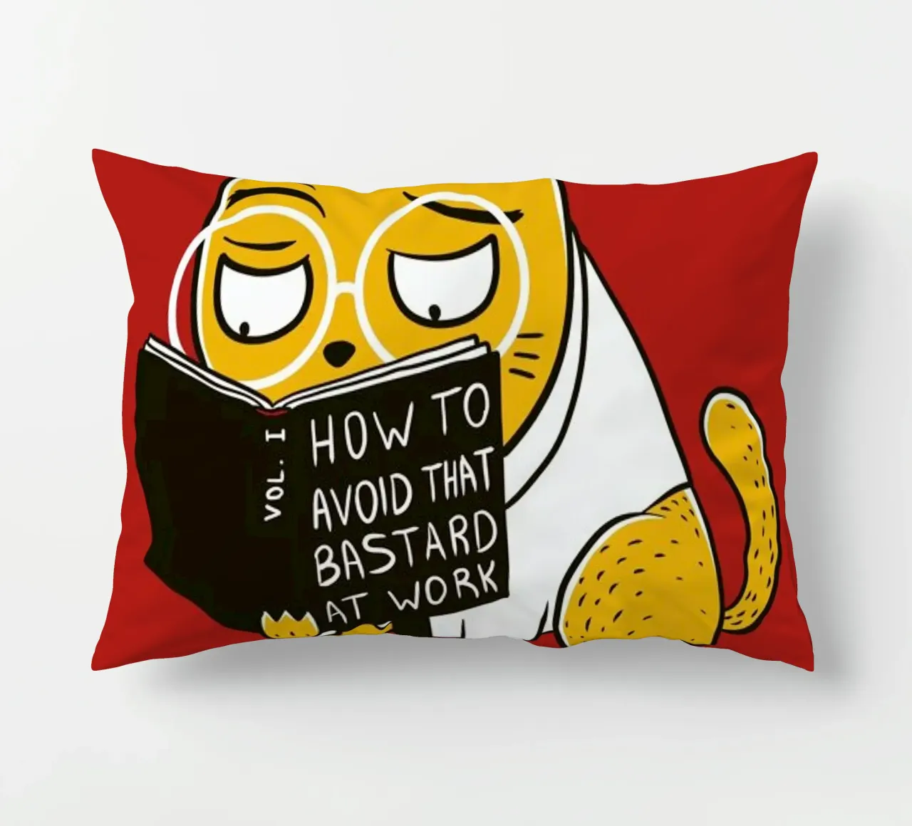 Avoid That Bastard at Work cuscino da Tobe Fonseca
