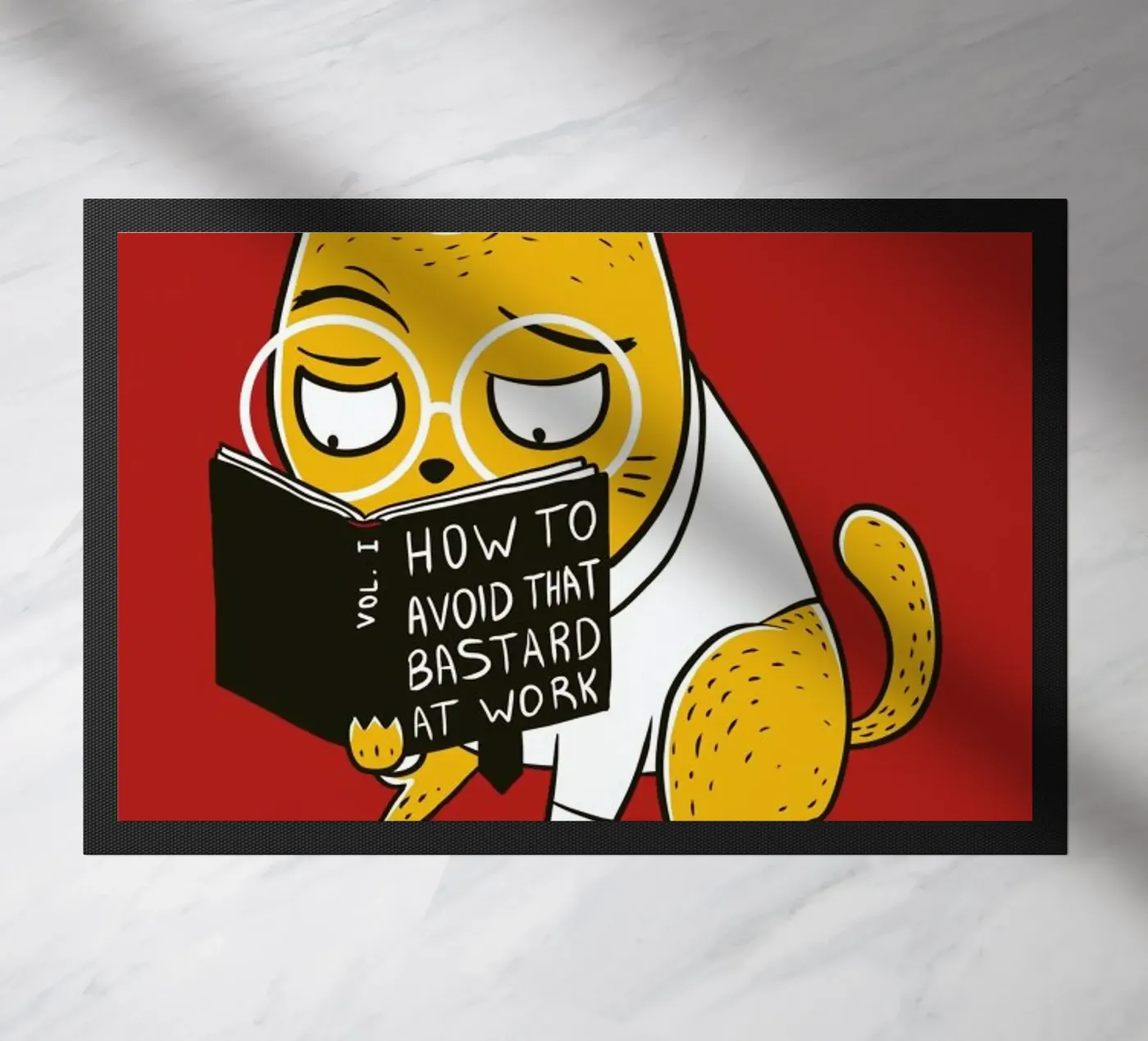 Avoid That Bastard at Work Fußmatte von Tobe Fonseca