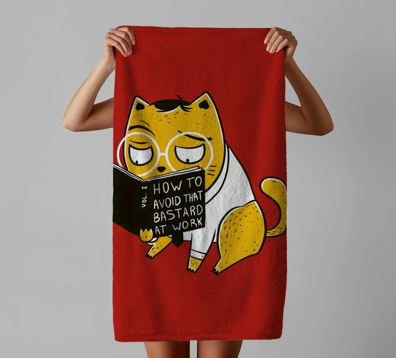 Avoid That Bastard at Work serviette de bain de Tobe Fonseca